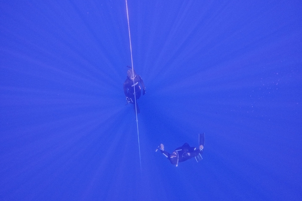 Apnea in barca a vela